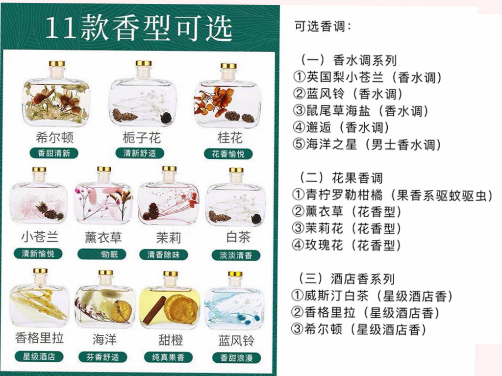 水中花无火香薰家用厕所室内持久散香空气清新剂香氛摆件厂家批发详情27