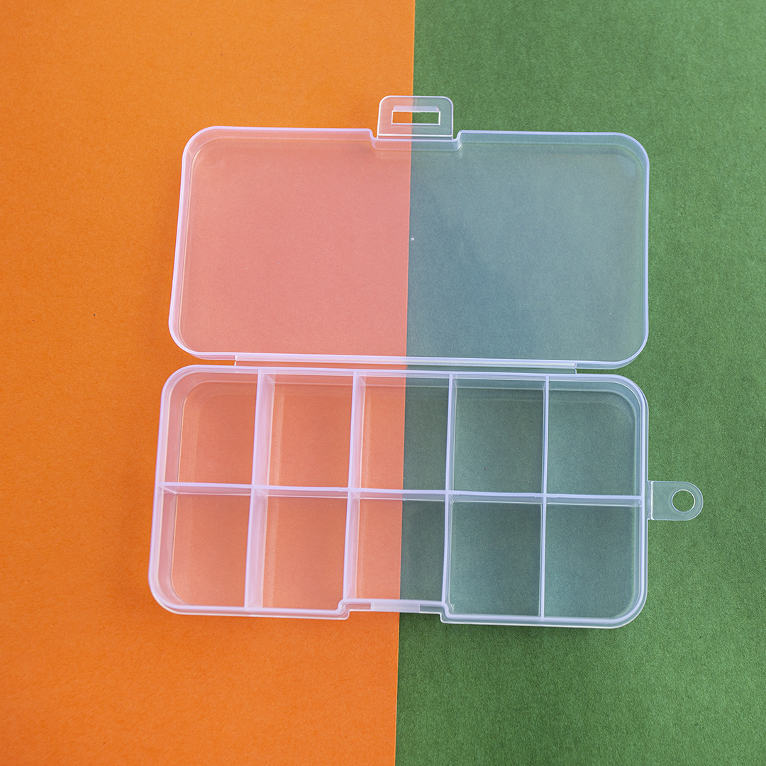 Compartments plastic desktop storage box with 10, 15 and 24 compartments transparent button fishing gear accessories, jewelry and cosmetics packaging box pic 19