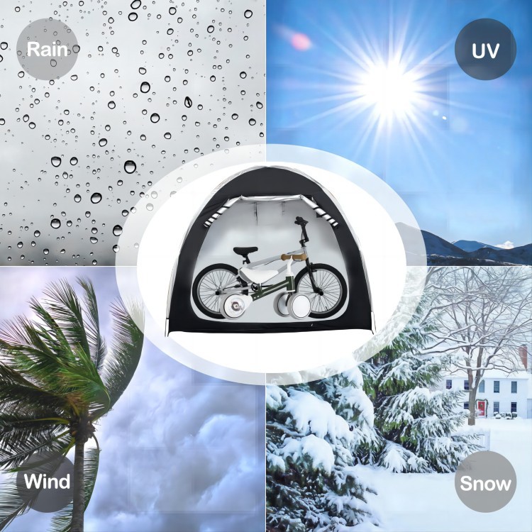 Factory wholesale outdoor storage and parking mountain bike tents, large-space foldable portable outdoor bicycle tents pic 3