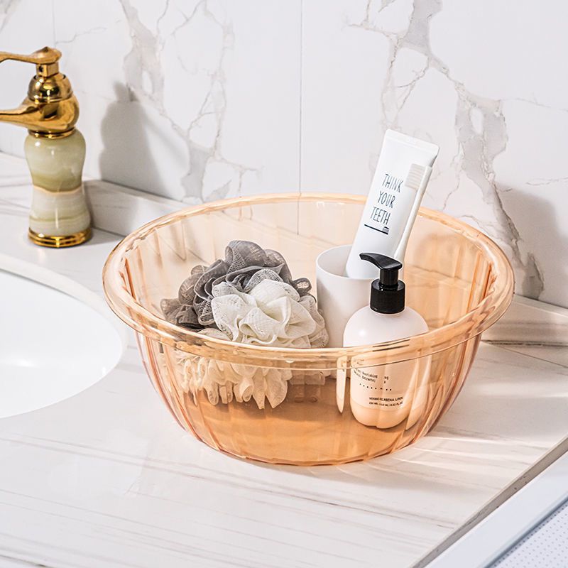 【 Zone 2-2 】 Tempered transparent Basin /200 yuan per box, thickened transparent water-splashing basin, household tempered basin for laundry, vegetables and toiletries, plastic basin, fruit basin, 2 yuan supply pic 4