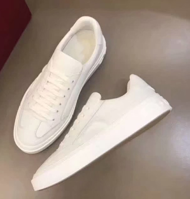 真皮男板鞋欧洲站拼色系带小白鞋平底牛皮防臭黑色时尚休闲单鞋潮详情21