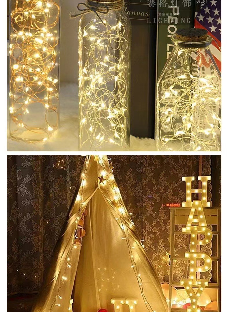 Street stall supply led light strings, copper wires, colored lights, light strips, luminous lights, flower decorations, led light wires can be sent on behalf of customers at favorable prices pic 7