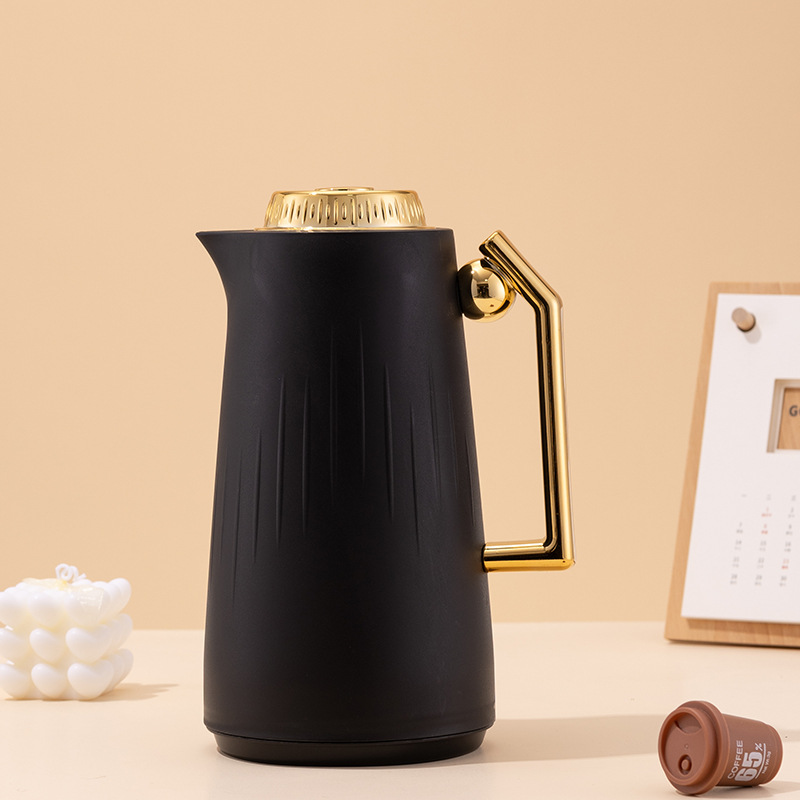 跨境大容量金盖真空保温壶 玻璃内胆家用保温瓶 批发商用咖啡壶 优质保温水壶 长效保温瓶详情9