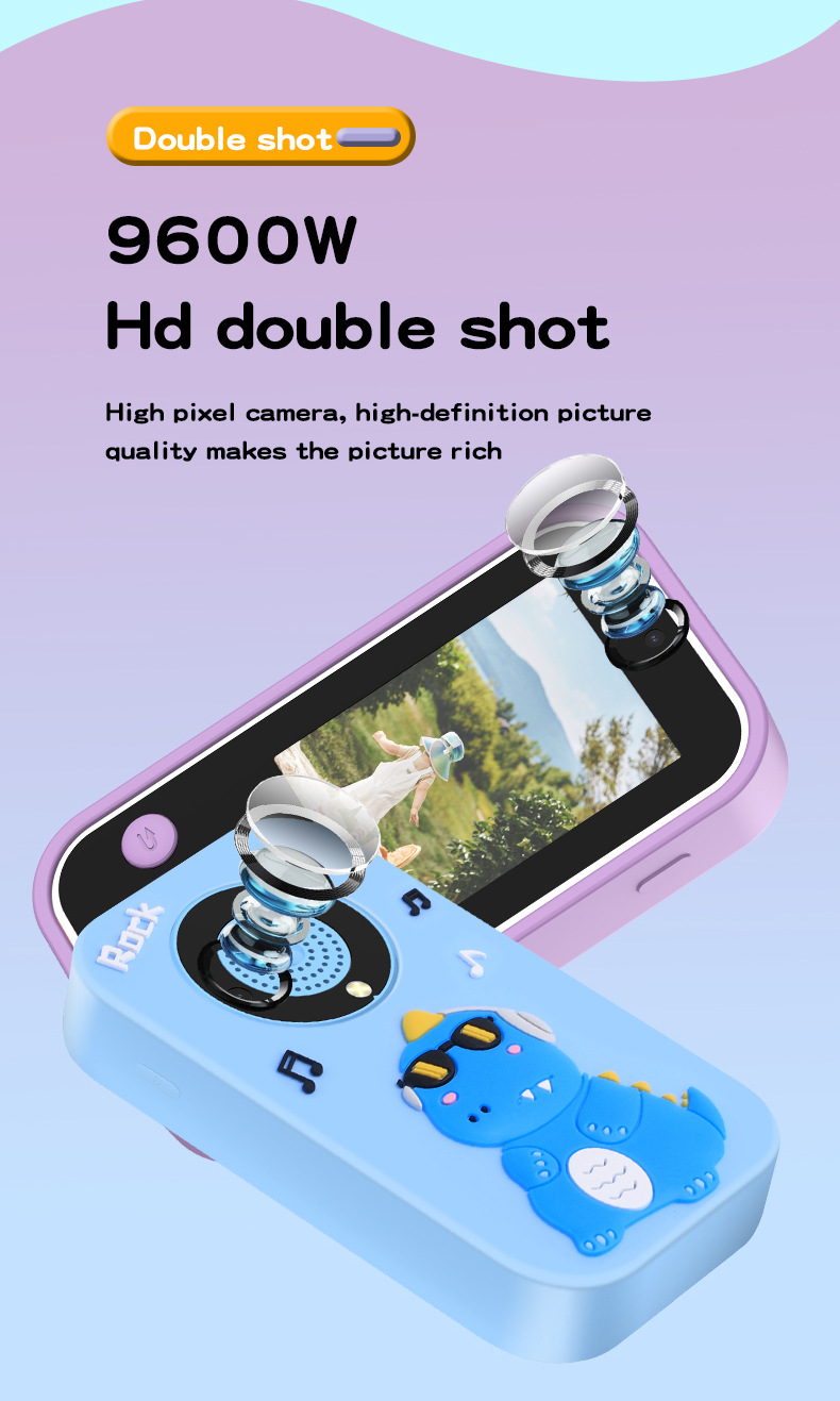 A20儿童手机相机可拍照录像 益智小孩子礼品玩具学生数码照摄相机详情5