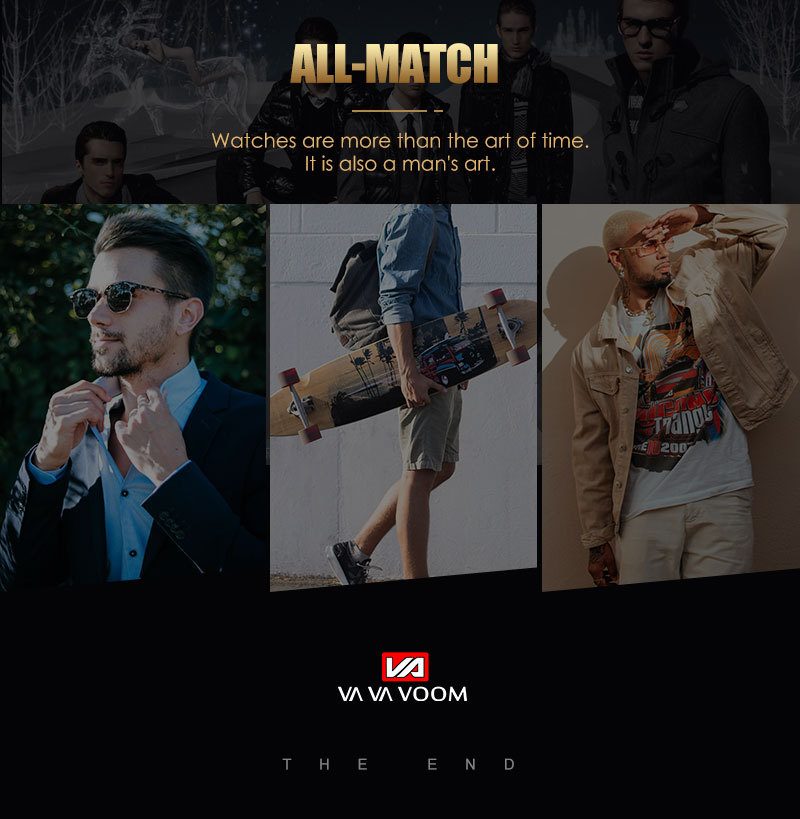 VA VA VOOM stainless steel tourbillon non-automatic mechanical multi-functional business watch, luminous waterproof watch for men pic 37