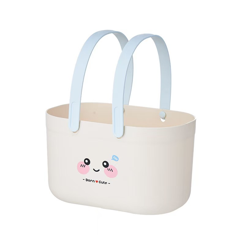 Bath hand-held basket, student toiletries, dry and wet separation, bathroom, bath, dormitory storage, shower basket, small basket pic 4