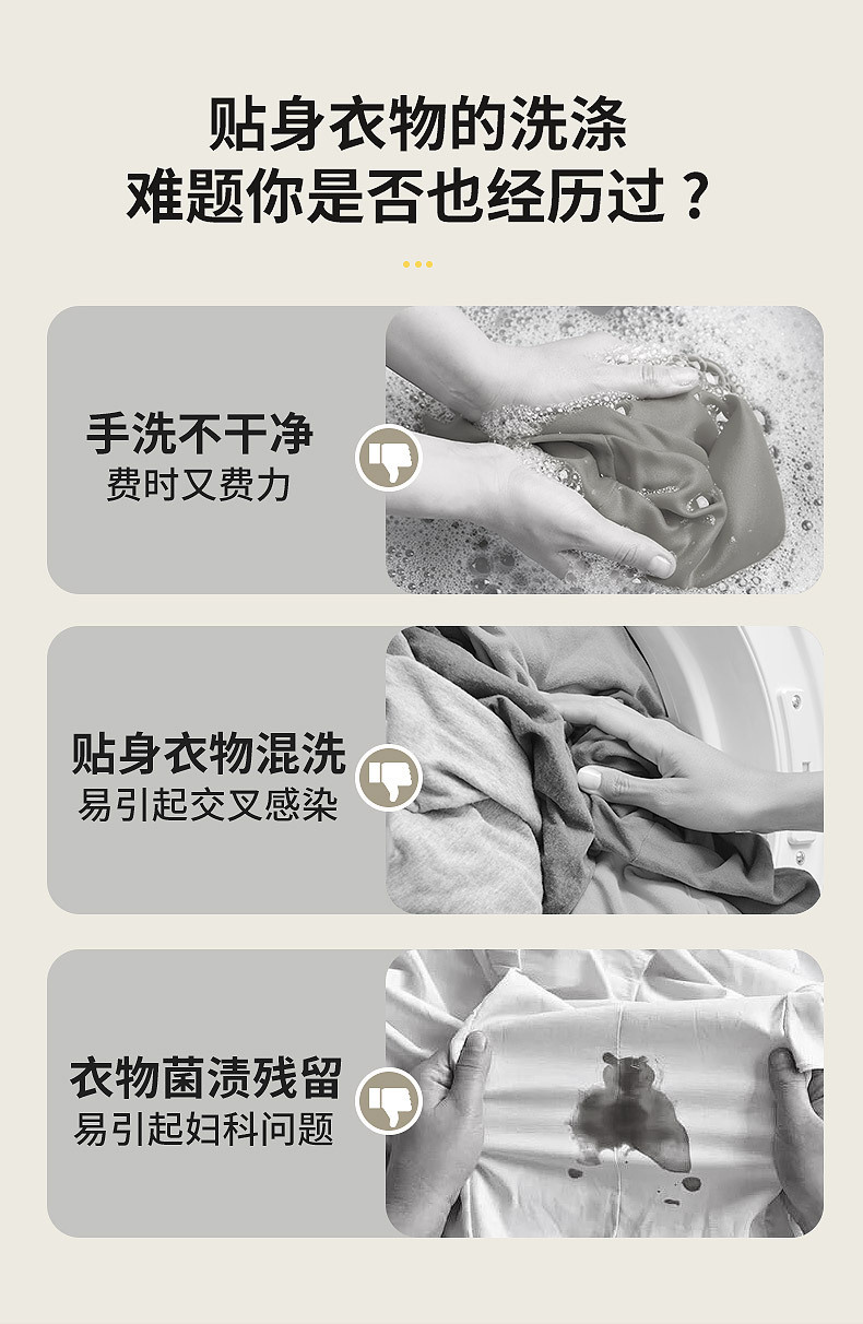 爆款迷你洗衣机蓝光母婴洗内衣袜子内裤无线便携式小型旅行洗衣机详情2