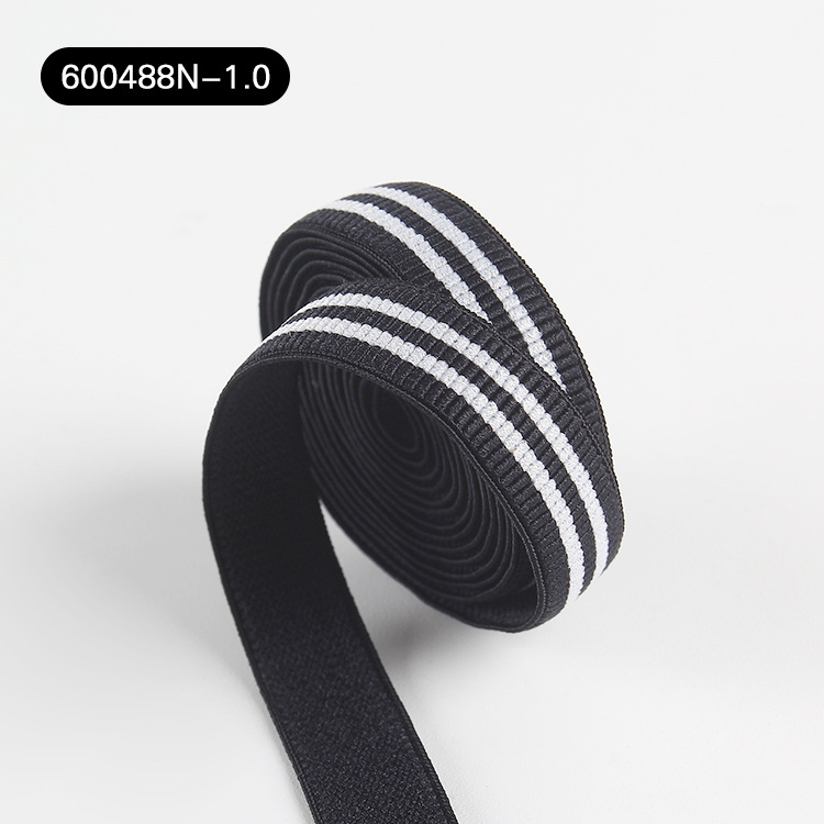 Nylon color-blocking underwear, bra shoulder head decoration, elastic band, 1cm accessory, cuff elastic band, colored webbing in stock pic 13