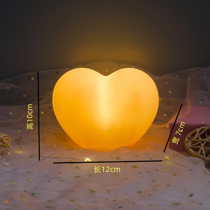 创意礼品情人节七夕ins爱心心形小夜灯少女心氛围灯婚礼节日礼物详情2