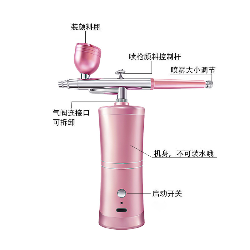 High-pressure Nano Mini Waist oxygen injection device, water replenishing spray device, home moisturizing spray gun, beauty handheld water oxygen instrument pic 6
