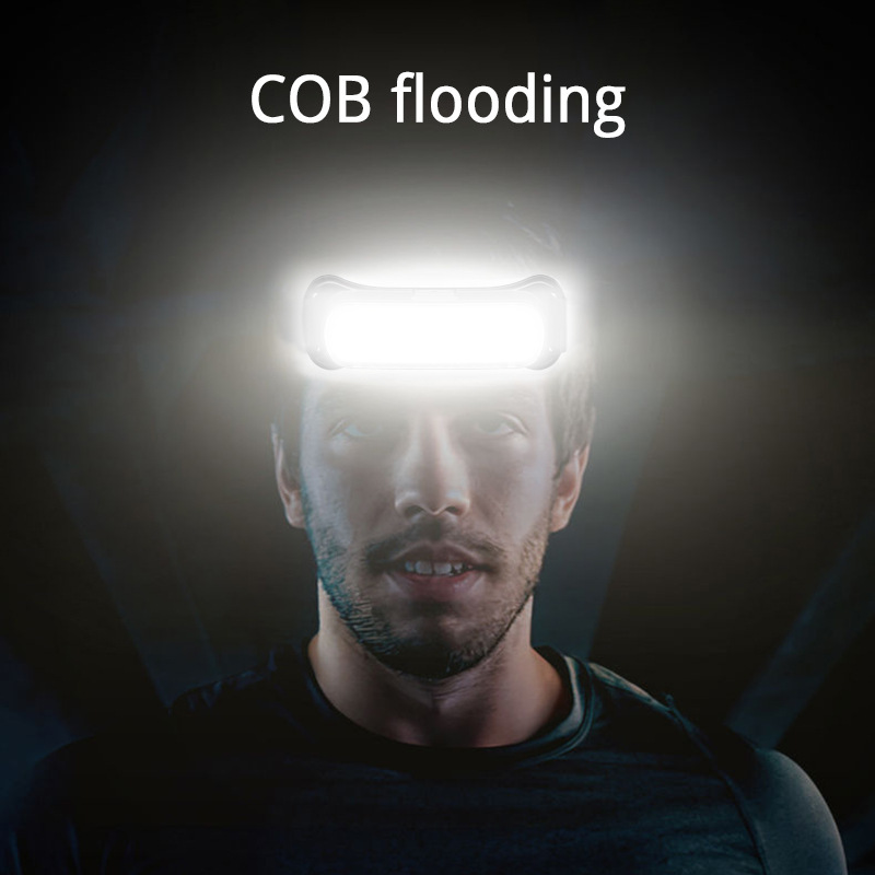 Multi-functional head-mounted lamp for outdoor cob night running and fishing maintenance work, USB charging, strong light head, night fishing lamp pic 5
