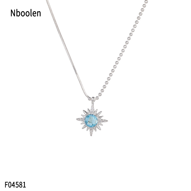 柏伶饰品时尚雪花项链高级感日韩系列小清新锁骨链轻奢锆石锁骨链详情5