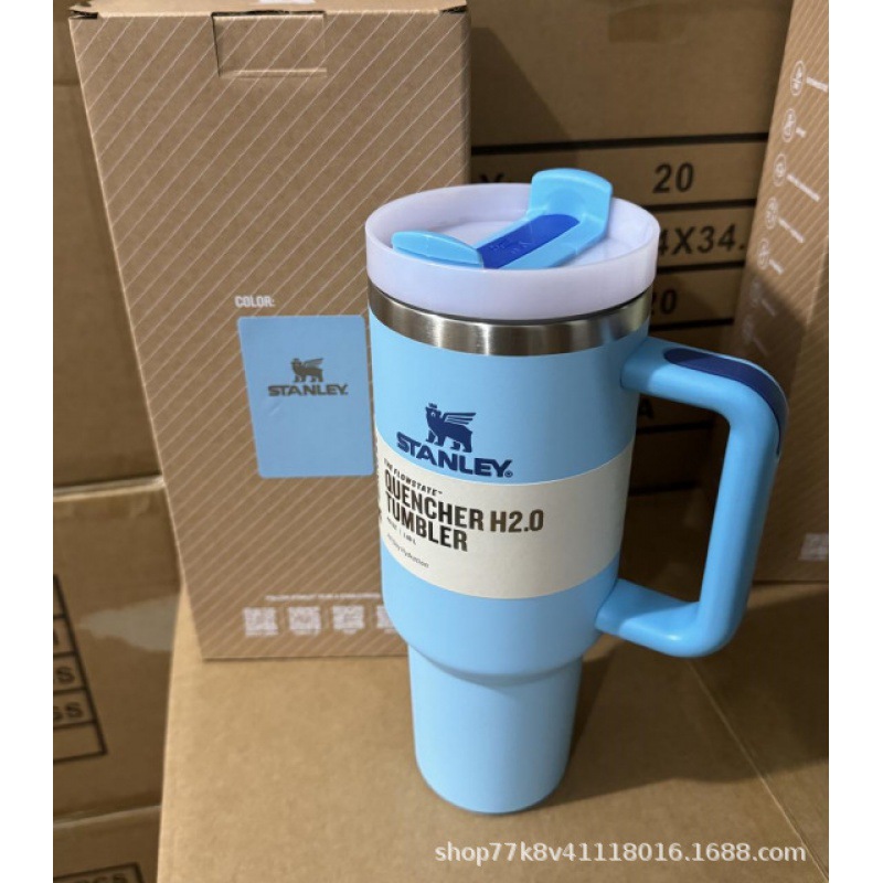 跨境亚马逊时尚吸管杯304不锈钢保温杯大容量带手柄便捷车载水杯详情12