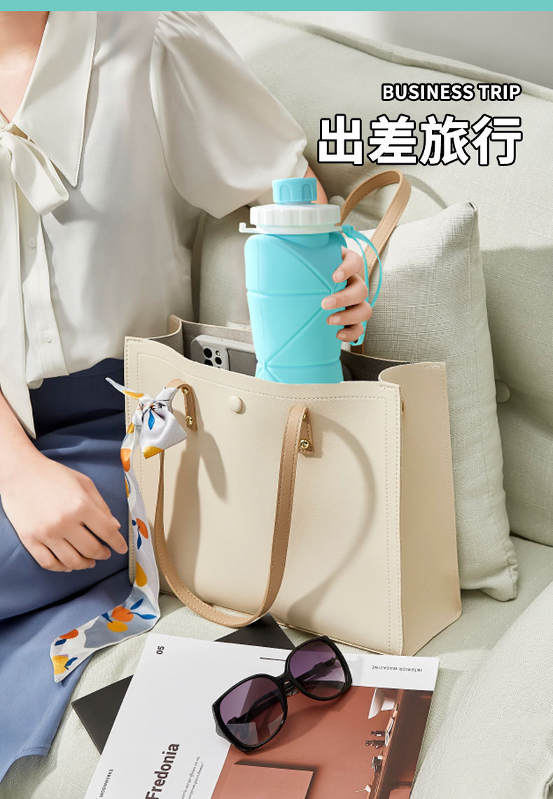 户外硅胶折叠水杯便携户外运动水杯旅行咖啡杯防摔车载礼品杯详情8