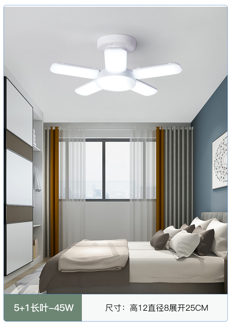 新款折叠车库叶子灯三叶四叶五页片迷你LED球泡恒流宽压外贸供货详情27