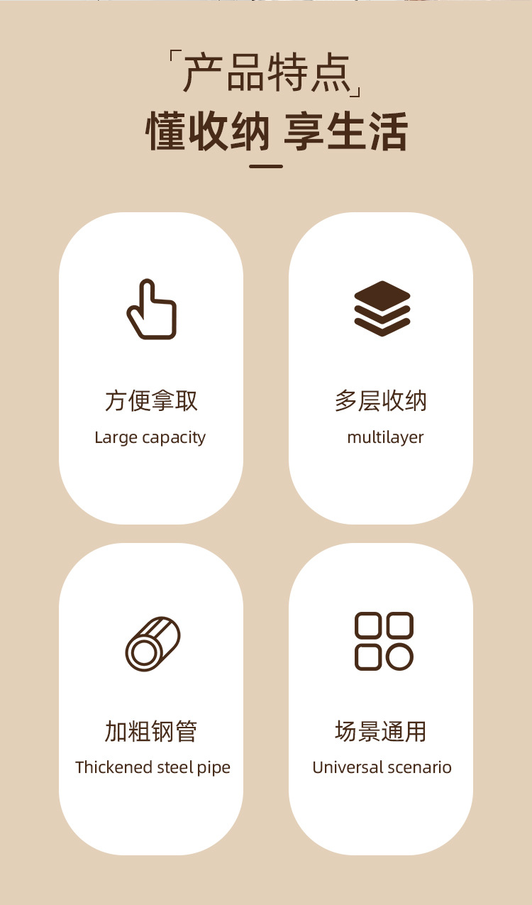 厨房调料置物架家用台面多功能瓶罐调味品收纳用品旋转收纳架详情2