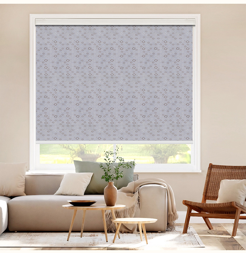 Foreign trade Nordic blackout jacquard thickened full blackout roller blinds, adjustable curtains for dining rooms, living rooms, studies and offices pic 12