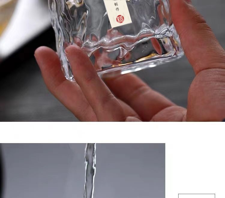 6只装加厚耐热玻璃杯家用透明喝水杯泡茶杯牛奶果汁啤酒杯子套装详情5