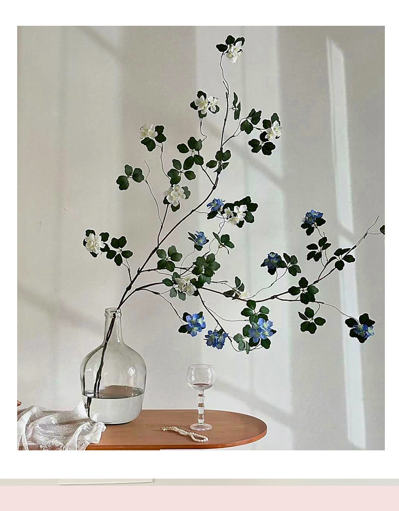 侘寂风仿真花假花观音莲干花花束摆设客厅餐桌装饰插花花艺摆件详情12