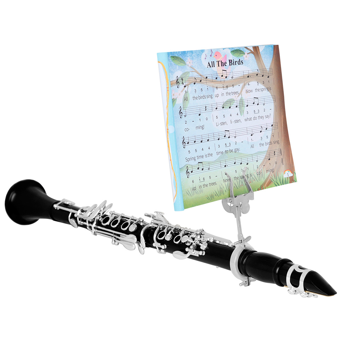 Cross-border clarinet marching score holder, instrument black wind music stand, performance portable score holder, score holder pic 3