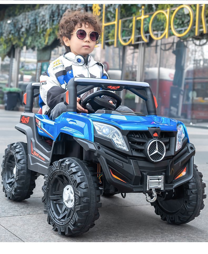 OZON儿童电动车四轮越野车遥控小孩玩具车可坐人2-8岁宝宝电瓶车详情28