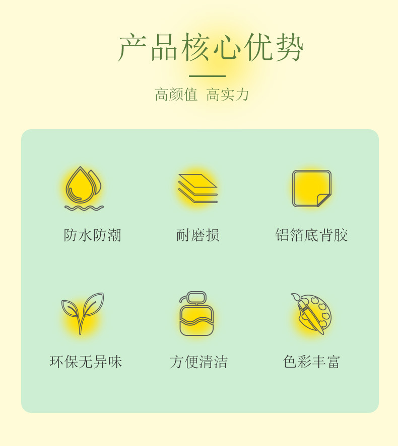 Self-adhesive wallpaper in solid color, thickened, waterproof and self-sticking, for student dormitory rental rooms, bedroom wall and background wall decoration wallpaper pic 9