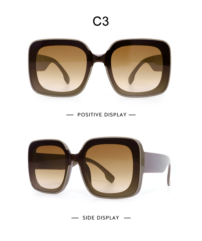 新款ins同款个性方形苏格兰纹摩登太阳镜欧美街拍墨镜女小方框详情18