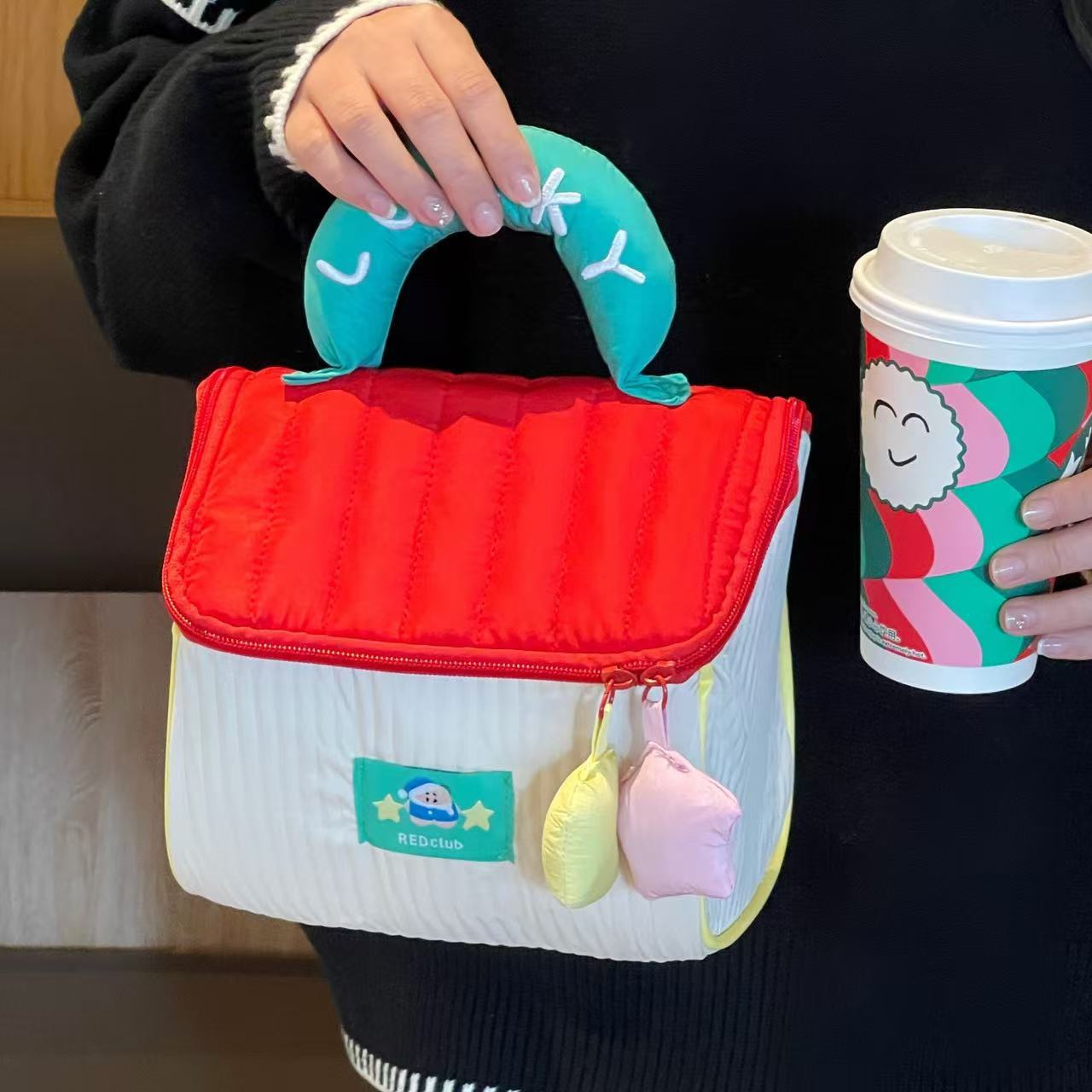 小房子化妆包可爱大容量高颜值手提便携防水旅行收纳包加厚洗漱包详情1