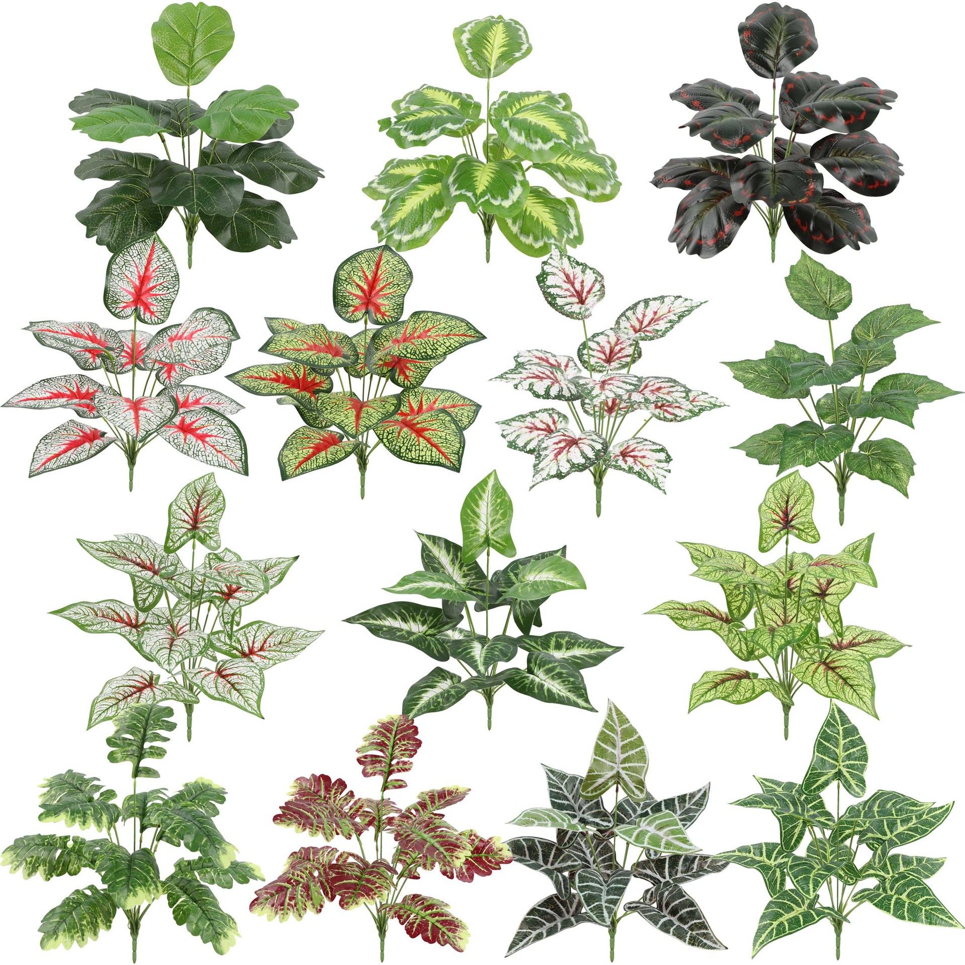 十二头仿真龟背叶绿植家居装饰植物墙办公文化园艺摄影绿植配件详情3