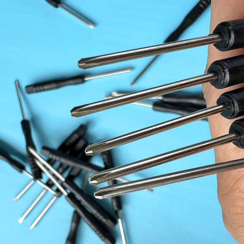 Factory direct sales of toy small screwdrivers, mini 2.0 and 3.0 cross-head screwdrivers, toy delivery, black screwdriver small pic 8
