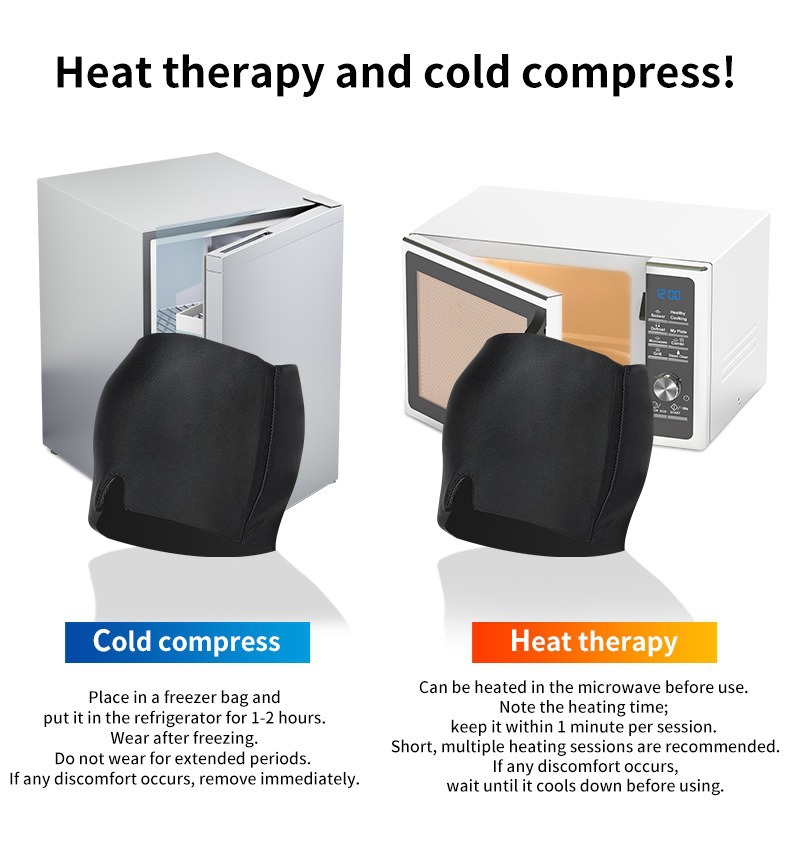 亚马逊冰敷眼罩固体水凝胶冷敷头套缓解降温面罩理疗舒缓面罩详情6