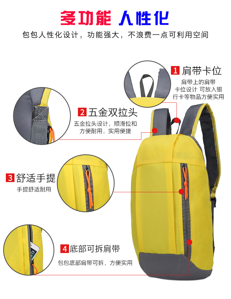 Our factory specializes in selling new, in-stock multi-purpose, lightweight travel backpacks, casual and fashionable backpacks, and folding and storage backpacks pic 5