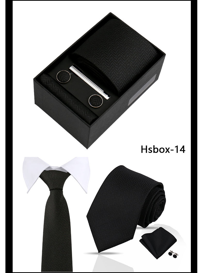 男士商务佩斯利领带口袋巾礼盒套装结婚礼服红色7.5cm手工打结领带配饰详情16