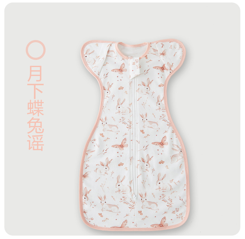 跨境夏季薄防惊跳包巾包巾包被新生儿用品a类待产包纯棉婴儿襁褓详情30