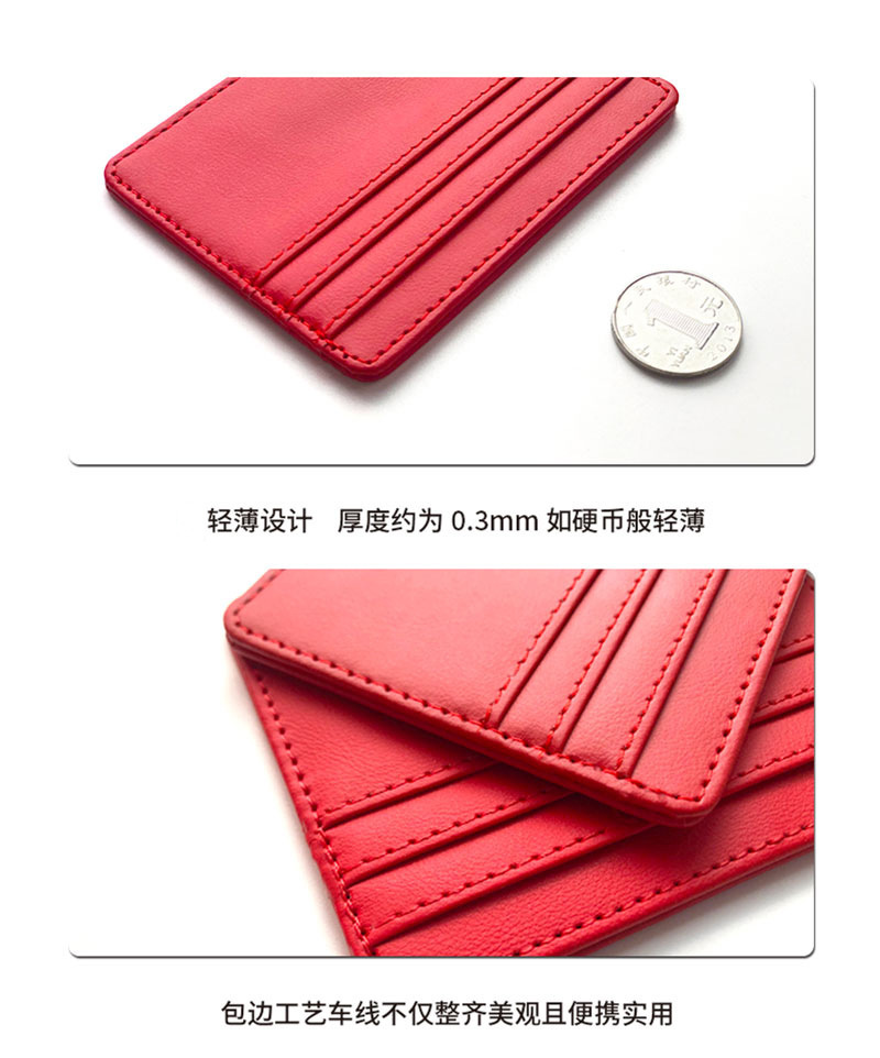 Wholesale of cross-border in-stock card packs with large capacity, small card packs and multiple card packs, high-end leather pu card sets for women pic 26