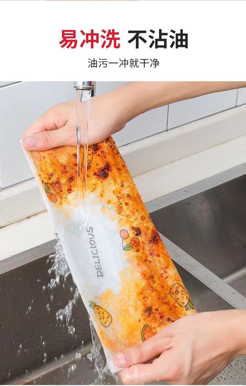 懒人抹布干湿两用厨房一次性抹布家用加厚吸油吸水洗碗清洁专用纸详情4