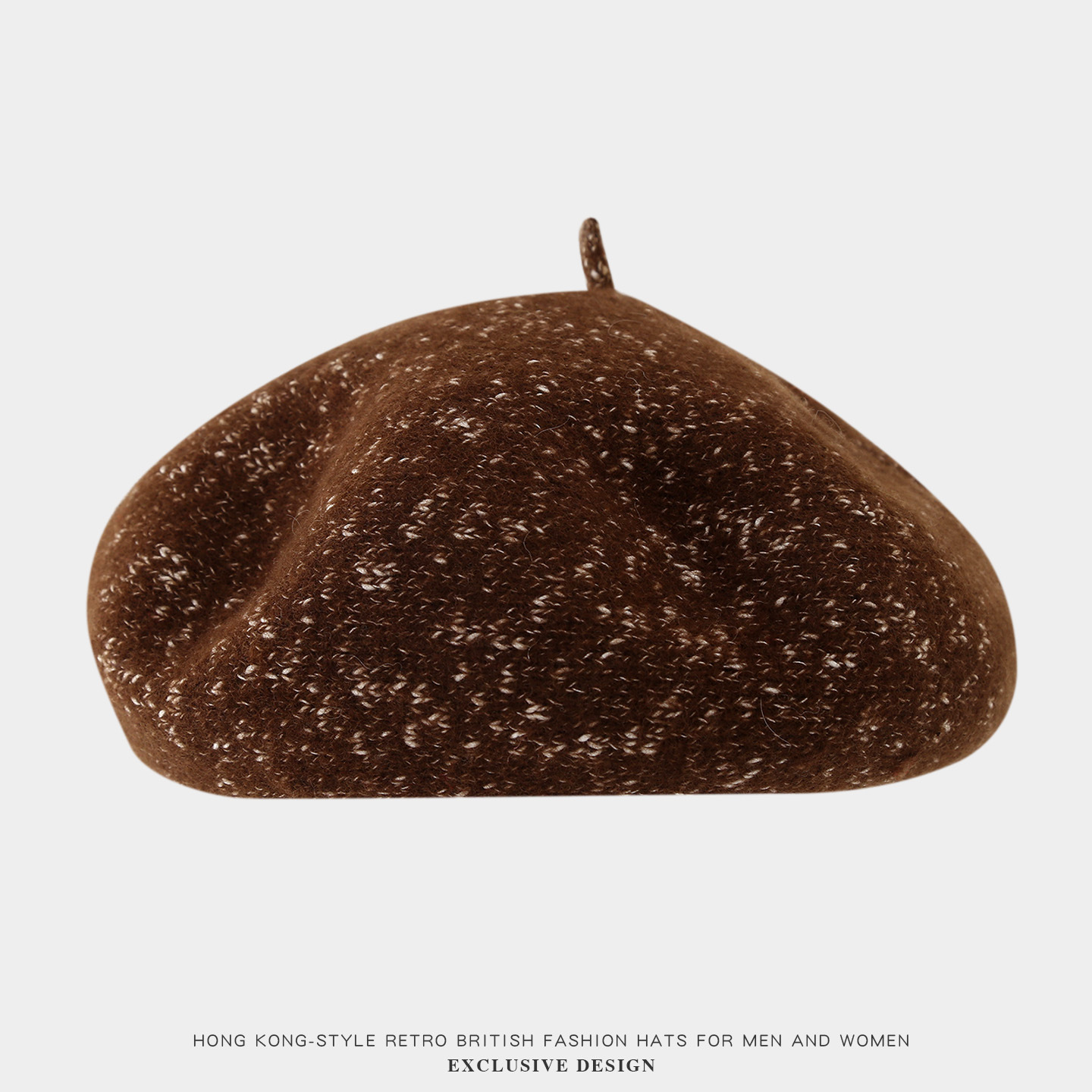 2025韩版时尚混色针织贝雷帽亮片蓓蕾帽休闲百搭画家帽学生南瓜帽详情7