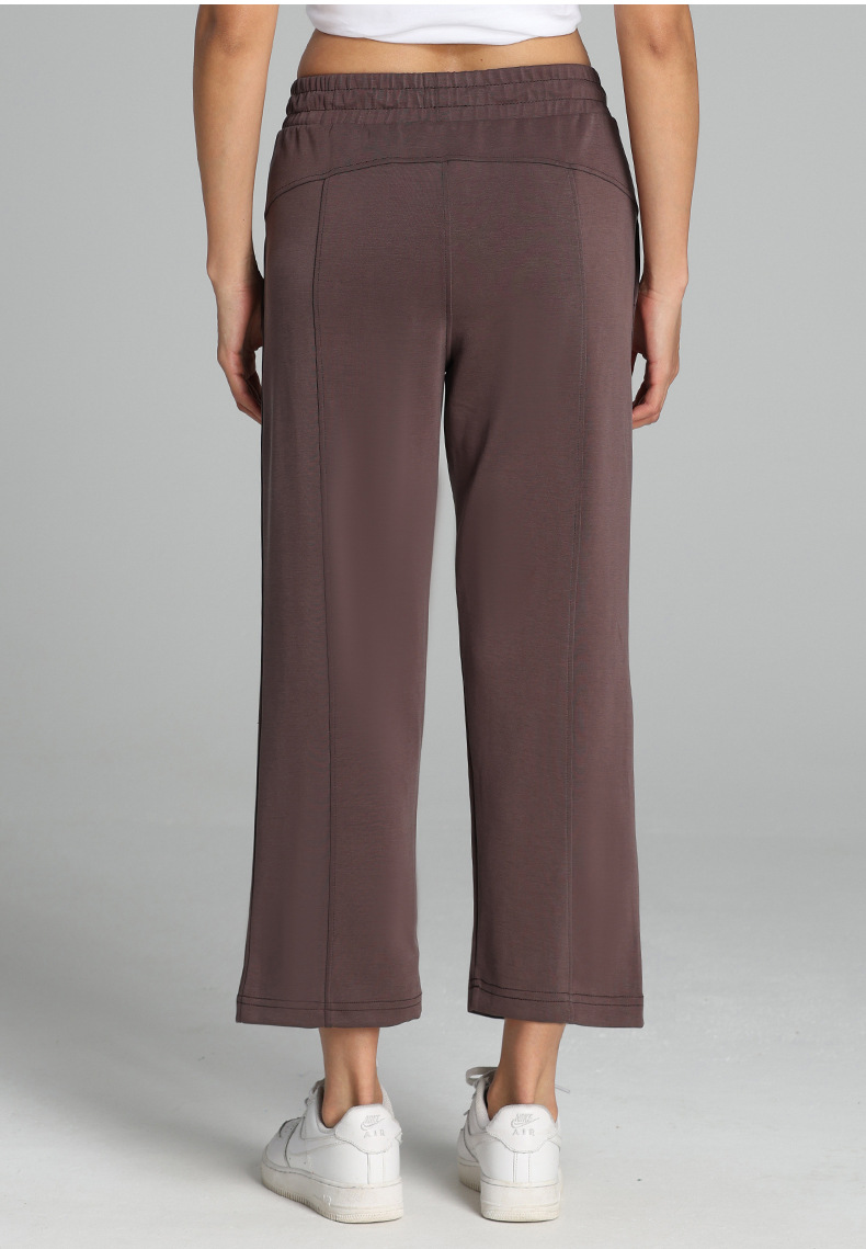 莫代尔七分裤Softstreme瑜伽运动休闲直筒裤阔腿显瘦宽松高腰女裤详情35