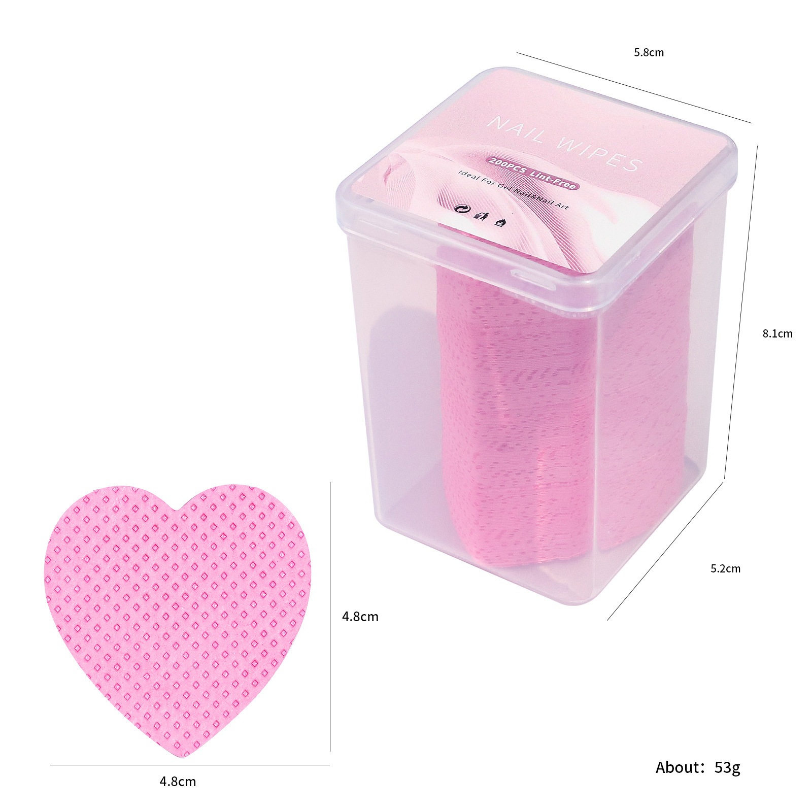 shanilak Cross-border nail and eyelash care products, eyelash glue, cleaning cotton pads, nail wash cotton, nail removal cotton factory wholesale, quick nail removal pic 9