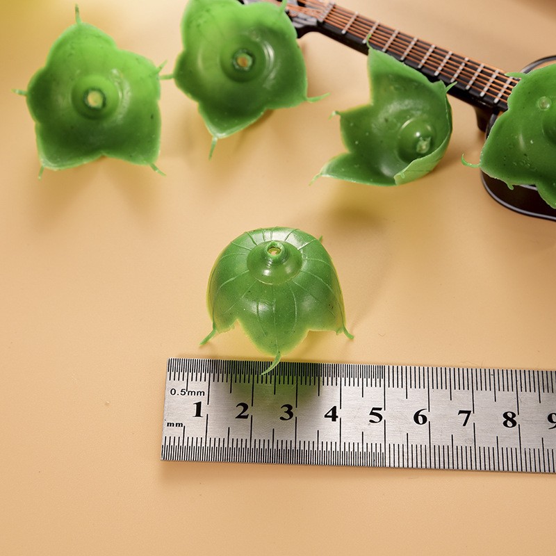 香皂花底座配子弹玫瑰花蕾托底座塑料花托仿真花配件厂家直销批发详情2