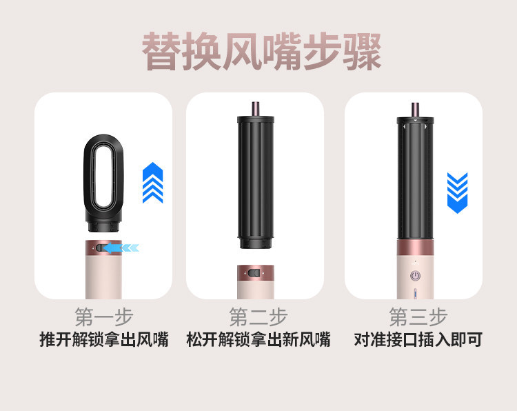 Huaqiangbei hs09 Fully automatic Large Wave Hair Styling tool with the same style as Mosen, featuring fluffy, constant temperature and negative ions pic 16