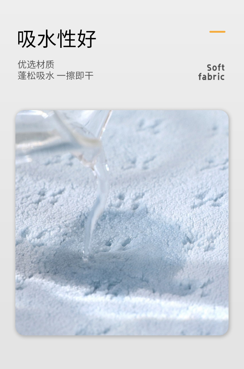 Wholesale coral fleece double-sided dual-color towel blanket, household skin-friendly soft thickened absorbent towel and bath towel from the manufacturer pic 9