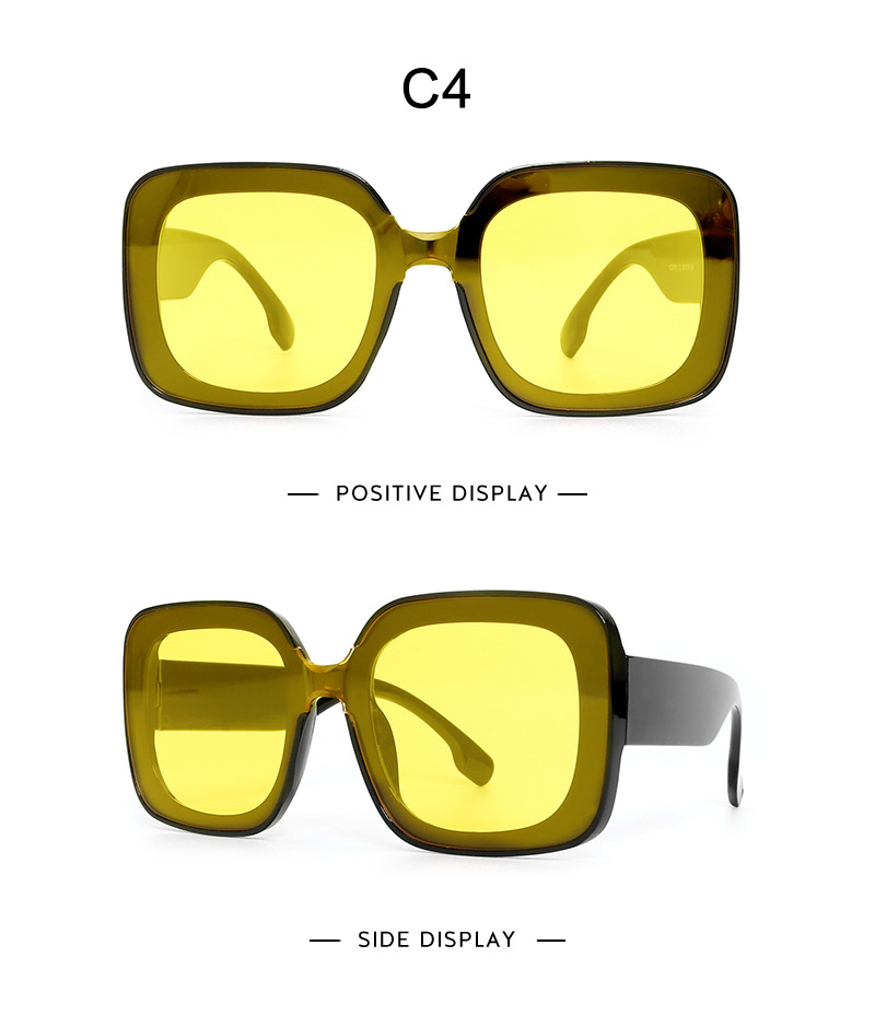 新款ins同款个性方形苏格兰纹摩登太阳镜欧美街拍墨镜女小方框详情19