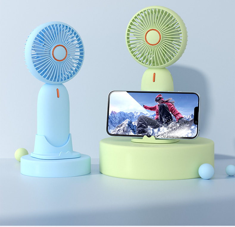 Handheld small fan, simple and portable, mini USB charging, strong wind force, silent, logo design for a souvenir pic 13