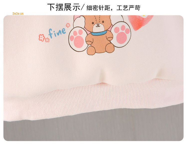 女童2025春季新生儿休闲裤套装加绒三件套B类兔毛绒布服饰详情20