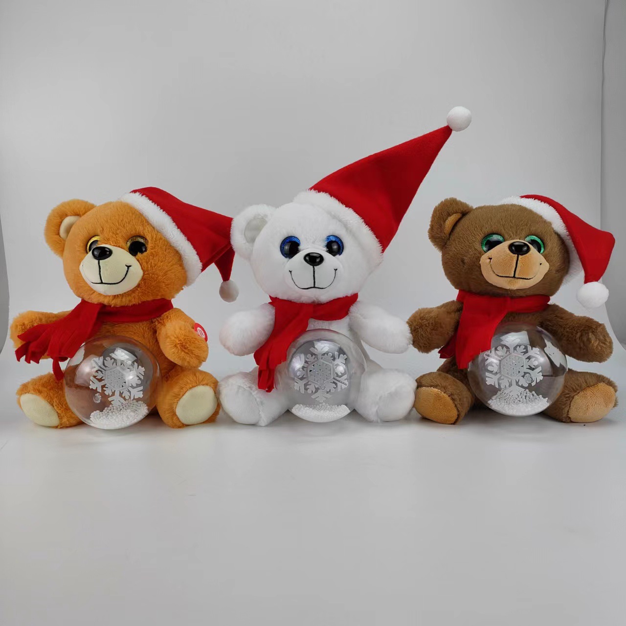 Cross-border exclusive Saks Christmas Three Treasures Plush Electric Toy Series Tree Stump Christmas Tree plush Electric toy pic 7