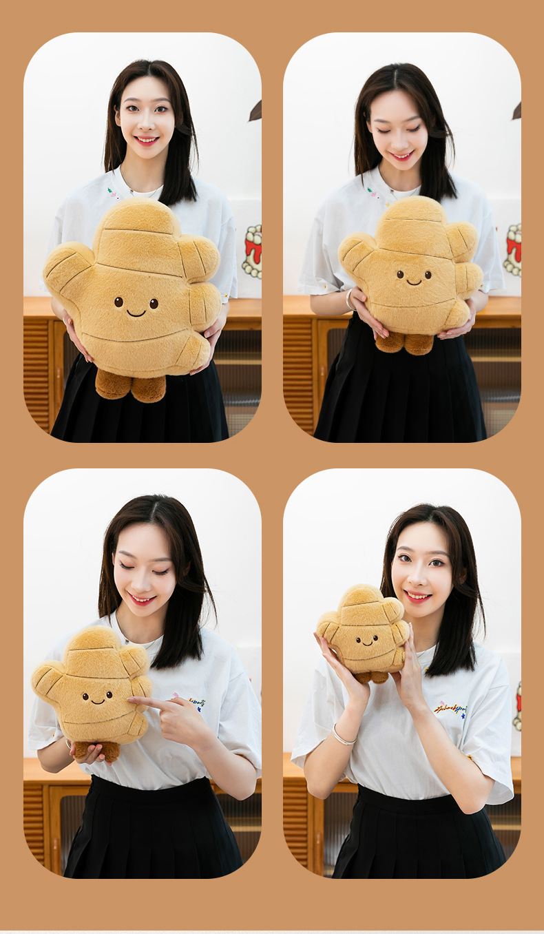 Creative cartoon ginger plush toy, funny sleeping pillow, soothing doll as a gift for girls and children pic 11