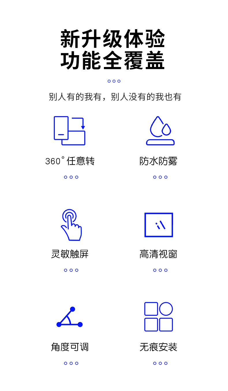 浴室防水手机盒可折叠旋转调节洗澡看电视厕所追剧可旋转挂壁贴墙详情2