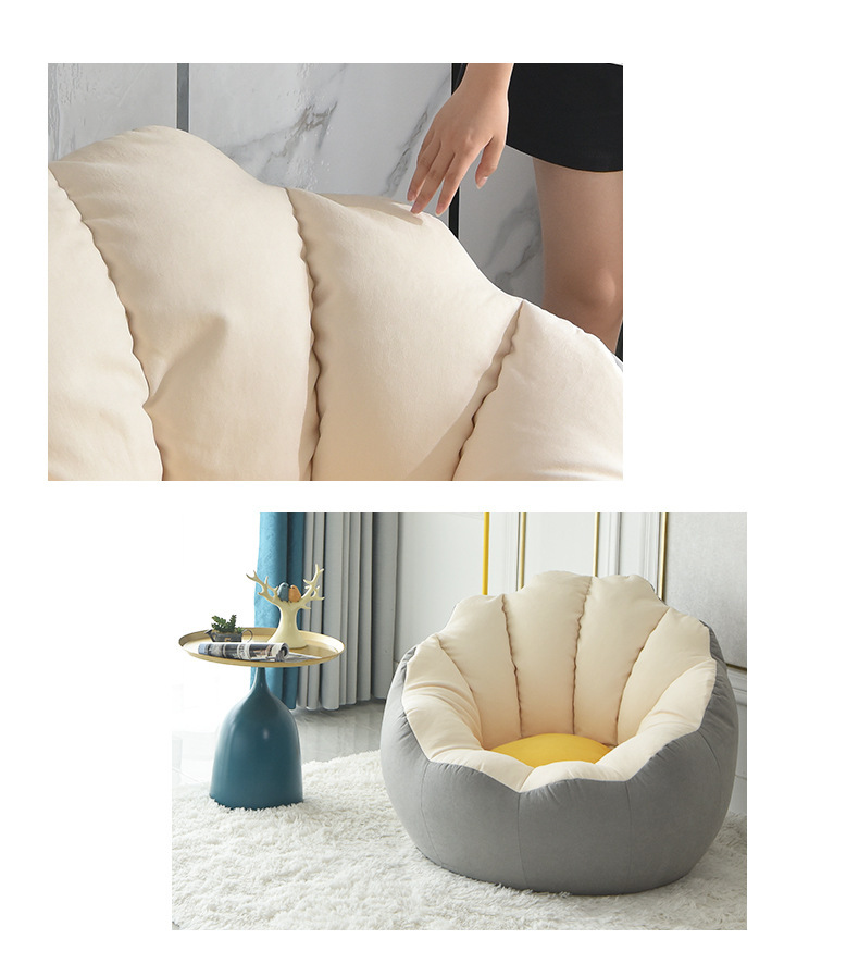 Sleeping and lying lazy sofa, bean bag sofa, single lounge chair, balcony leisure chair, tatami, bedroom small sofa pic 13