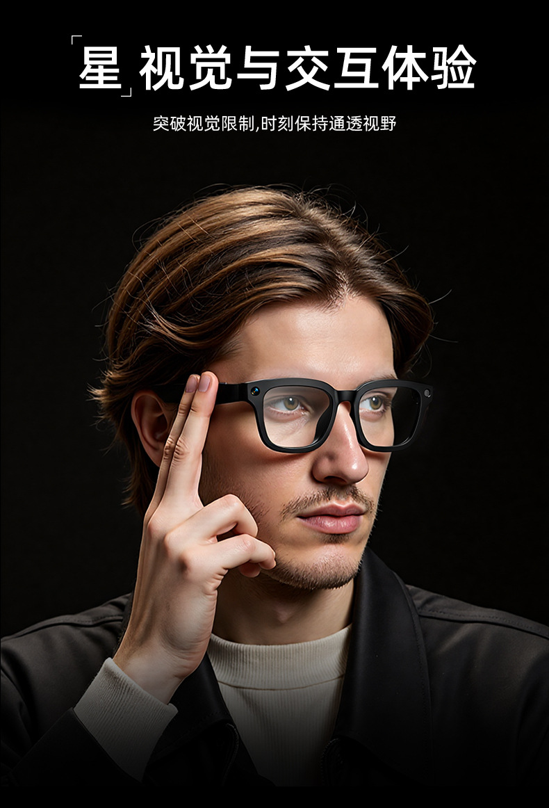 AI smart glasses for taking photos, wireless Bluetooth, voice calls, listening to music, running, cycling, mountain climbing, taking photos, translation, and sunglasses pic 2